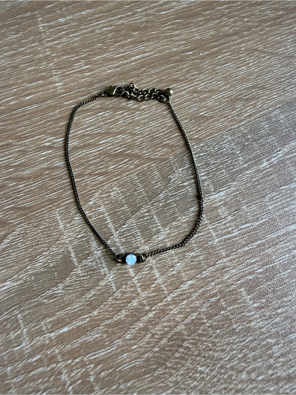 Crystal Pendant Chain Bracelet